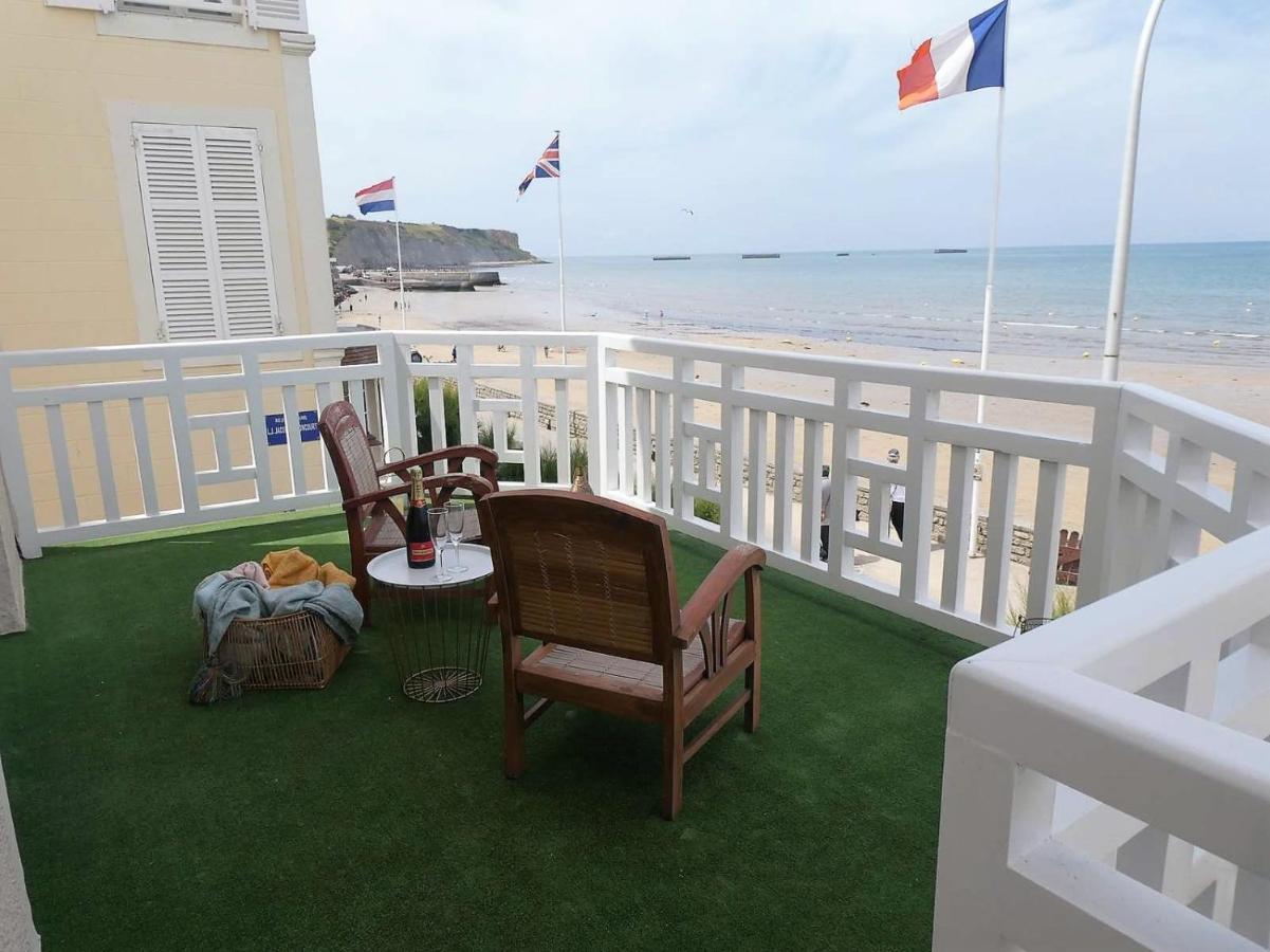 Appartement De Standing - Avec Terrasse Et Vue Mer Arromanches-les-Bains Exterior foto